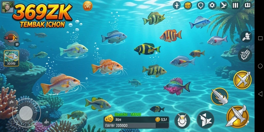 Tampilan gameplay 369ZK yang seru dan penuh aksi Tembak Ikan.