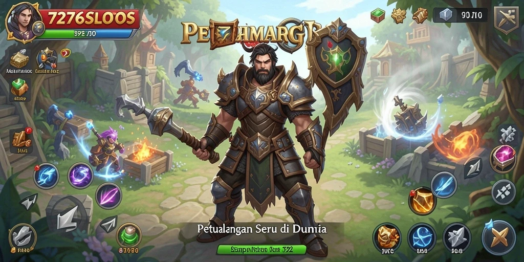 Screenshot utama 7276SLOTS menampilkan gameplay RPG yang seru.