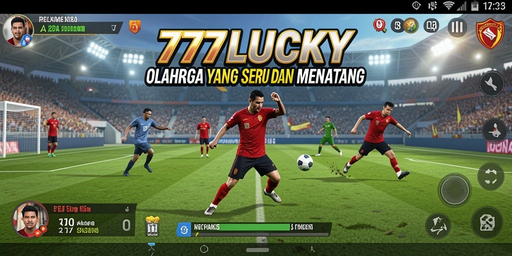 Tampilan gameplay seru dari 777LUCKY yang menunjukkan aksi olahraga.