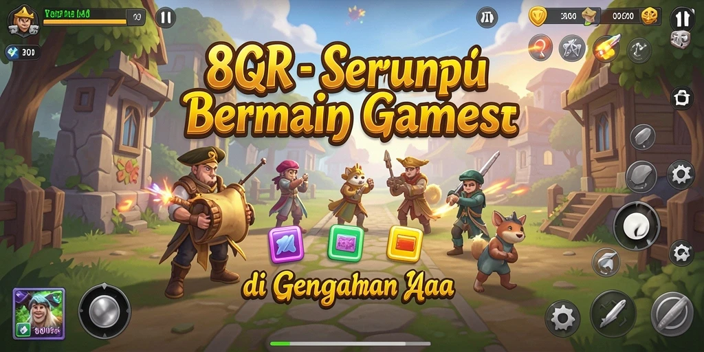 Tampilan gameplay 8QR yang menarik dan menghibur.