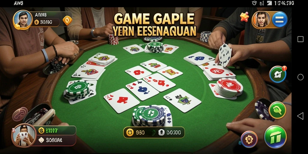 Tampilan gameplay Gaple yang seru dan menarik di AW8.