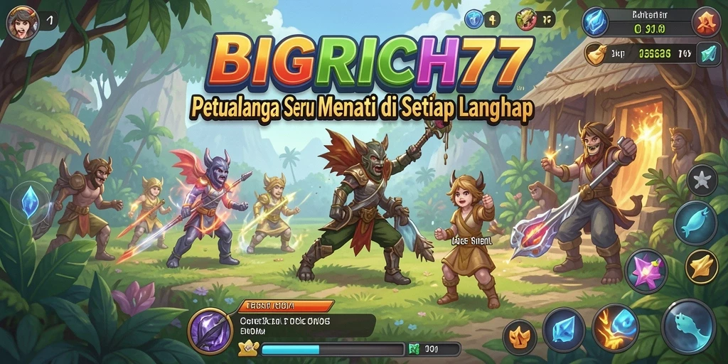 Tampilan gameplay BIGRICH77 yang menakjubkan dan memikat.