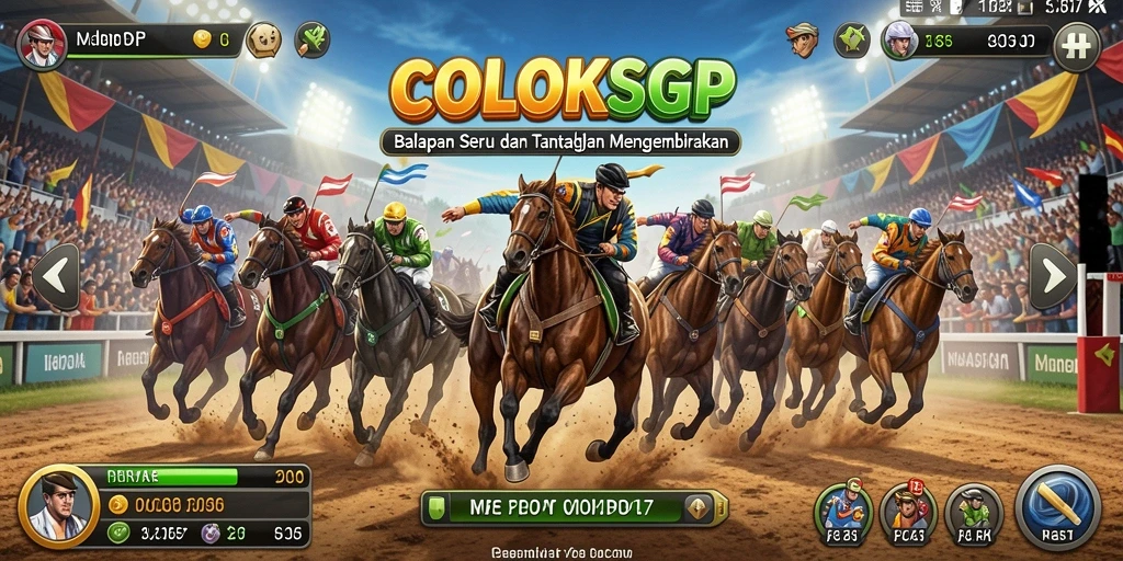 Tampilkan gameplay mendebarkan di lintasan balap COLOKSGP.