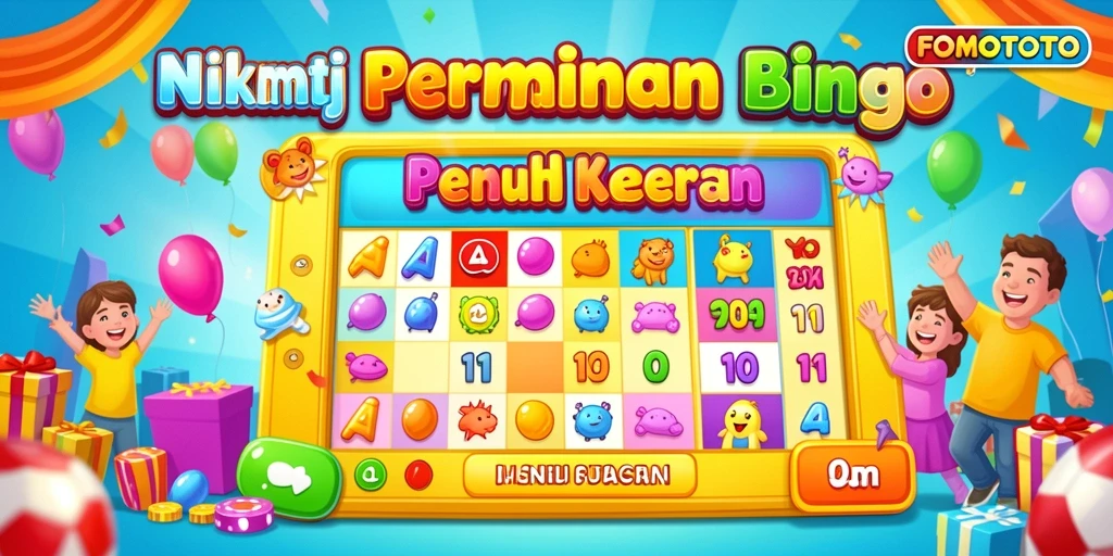 Tampilan screenshot gameplay FOMOTOTO yang penuh semangat permainan Bingo.
