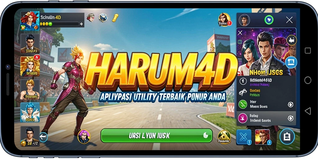 Tampilan antarmuka <strong>HARUM4D</strong> yang sederhana dan intuitif.