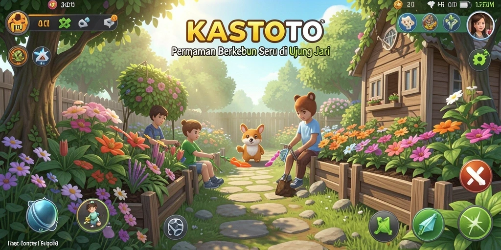 Tampilan gameplay KASTOTO yang menakjubkan dan interaktif.