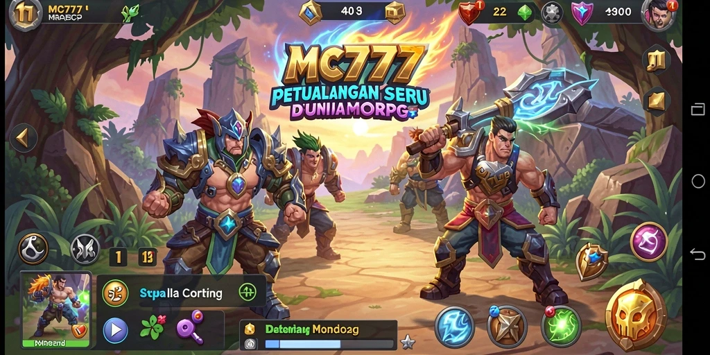 Screenshot gameplay MC777 menampilkan aksi seru dalam dunia MMORPG.