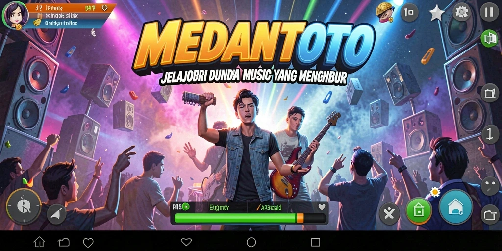 Screenshot gameplay <strong>MEDANTOTO</strong> menampilkan interaksi seru dengan musik.
