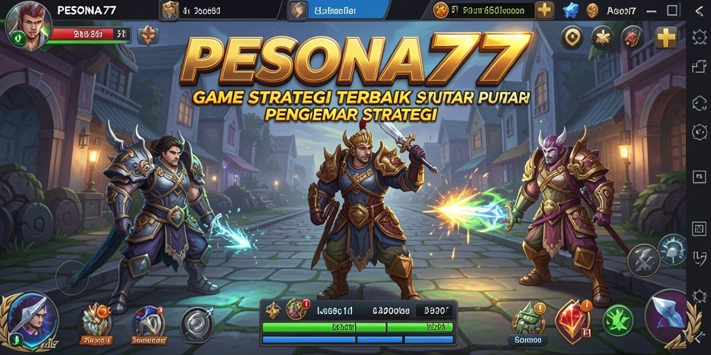 Tangkapan layar utama <strong>PESONA77</strong> menunjukkan aksi strategis yang mengasyikkan.