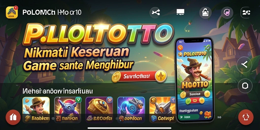 Tampilan gameplay POLOTOTO yang ceria dan menghibur.