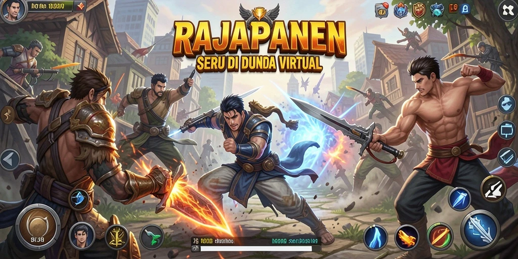 Tampilan aksi seru dalam pertarungan <strong>RAJAPANEN</strong> yang mendebarkan.