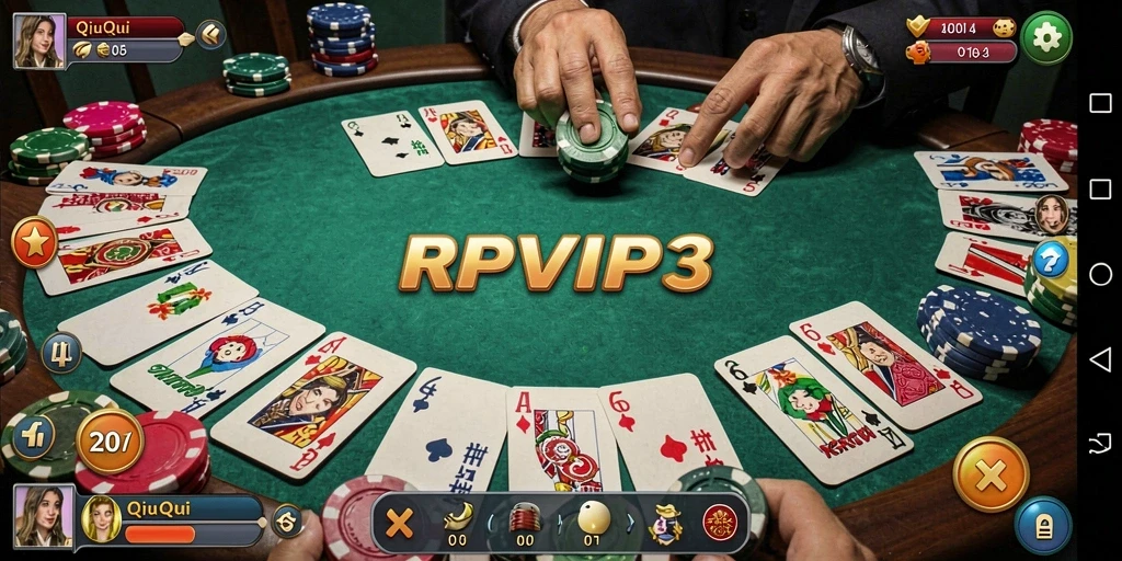 Tampilan gameplay menarik RPVIP3 dalam permainan QiuQiu.