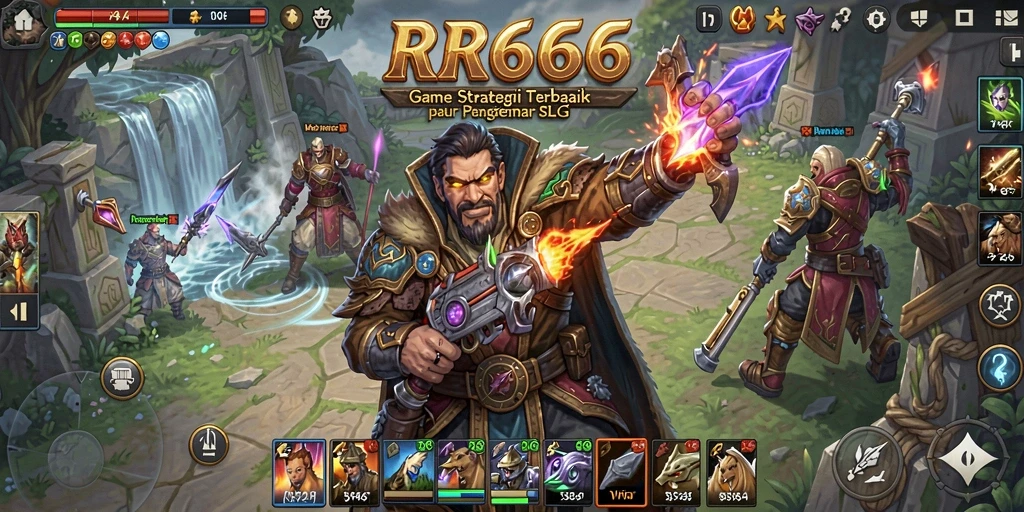 Screenshot gameplay RR666 menampilkan pertempuran strategi yang mendebarkan.