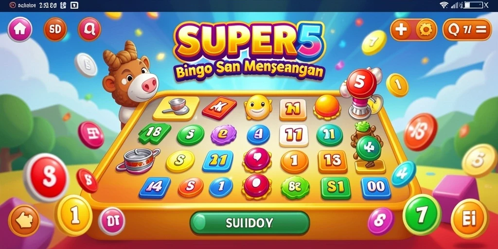 Tampilan menarik gameplay Bingo di SUPER5 yang menghibur.