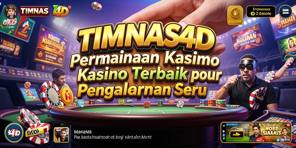 Screenshot tampilan utama TIMNAS4D dengan gameplay kasino yang seru.